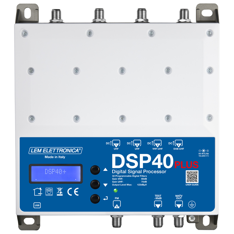 DSP40+ DSP40+ Centr Programmabile 5in 123dBuV 32 Filtri - Filtro LTE 5G
